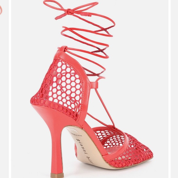 Gianni Bini
Reagan Mesh And Leather Ankle Wrap Square Toe Pumps - Picture 2 of 13